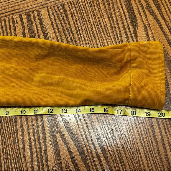 Disney Mustard Button Down Corduroy Shirt Winnie The Pooh Embroidered Size S - Picture 9 of 12